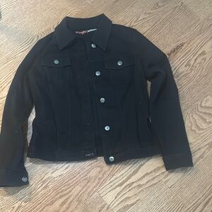 Wrangler Jet Black Button-Up Jacket